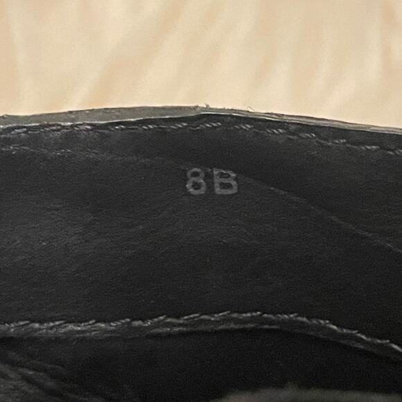 Belle by Sigerson Morrison 8 Black Leather Booties | Double Buckle Ankle Boots - Picture 8 of 10